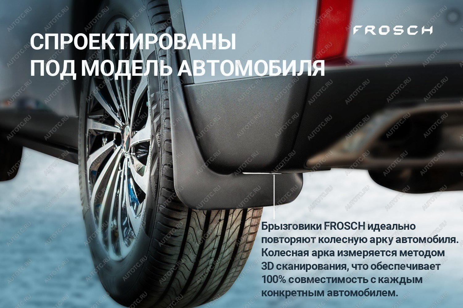 1 249 р. Брызговики передние (optimum) FROSCH  Changan CS55 Plus (2021-2025)  с доставкой в г. Тамбов