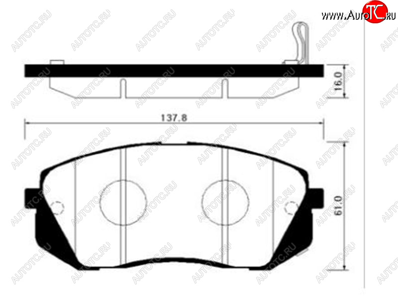 2 499 р. Колодки тормозные передние FR-FL SAT  Hyundai IX35 LM рестайлинг (2013-2018)  с доставкой в г. Тамбов