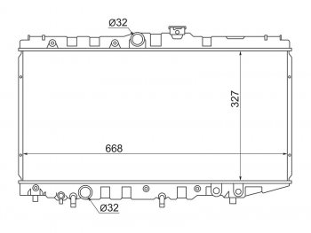 Радиатор SAT Toyota (Тойота) Corona (Корона)  T190 (1992-1994) T190 седан дорестайлинг ()