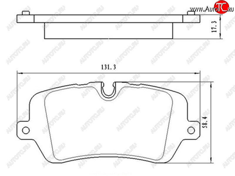 1 099 р. Копируемое: Колодки тормозные задние LH-RH SAT  Land Rover Discovery  5 L462 - Range Rover Sport  2 L494  с доставкой в г. Тамбов