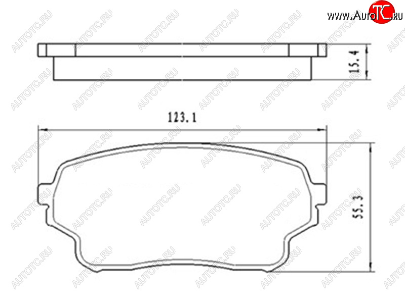 1 149 р. Колодки тормозные передние FR-FL SAT  Suzuki Grand Vitara ( FTB03 3 двери,  3TD62, TL52 5 дверей) - Grand Vitara XL7  с доставкой в г. Тамбов