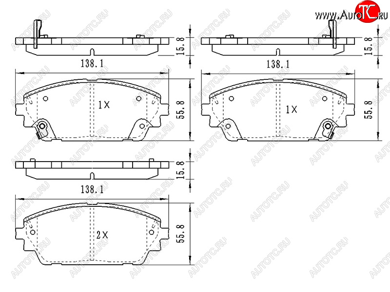 1 079 р. Колодки тормозные перед FL-FR SAT  Mazda 3/Axela  BP (2019-2024) седан, хэтчбэк  с доставкой в г. Тамбов