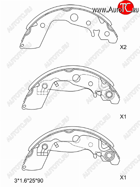 2 799 р. Колодки тормозные задние SAT RH-LH  Mazda 2/Demio  DE (2007-2014) дорестайлинг, рестайлинг  с доставкой в г. Тамбов