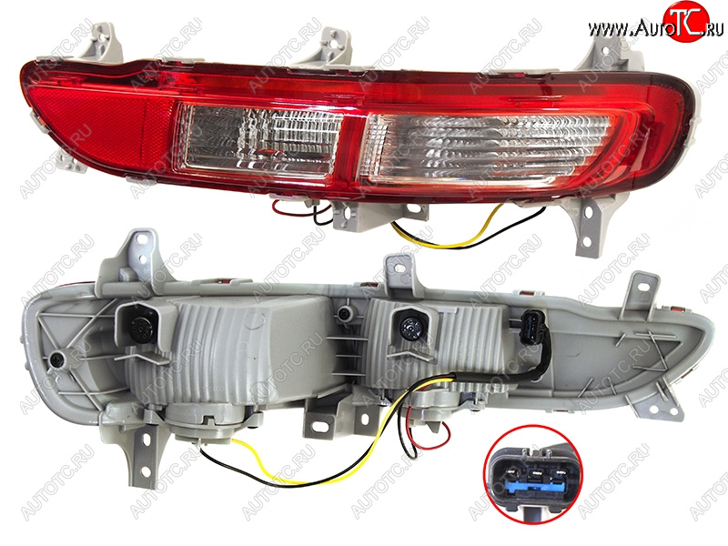 3 299 р. Правый фонарь в задний бампер SAT  KIA Sportage  4 QL (2016-2018) дорестайлинг  с доставкой в г. Тамбов