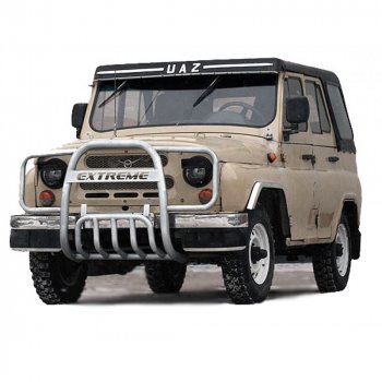 Защита переда с ушами, Техно Сфера Уаз (uaz) 315195 Хантер (hunter) (2003-2025)