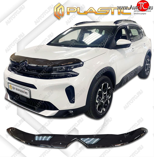 2 069 р. Дефлектор капота (рынок Европы) CA-Plastic  CITROEN C5 Aircross (2022-2024) рестайлинг (Classic черный)  с доставкой в г. Тамбов