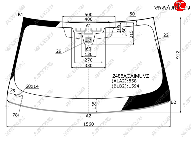 32 499 р. Стекло лобовое (Датчик дождя Проекция Молдинг) FUYAO BMW 5 серия G30 дорестайлинг, седан (2016-2020)  с доставкой в г. Тамбов