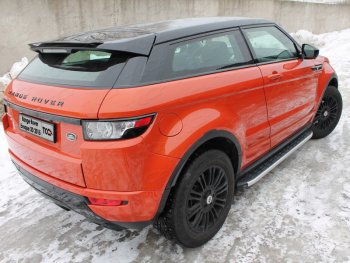 Пороги алюминиевые с пластиковой накладкой ТСС Тюнинг Land Rover (Ленд) Range Rover Evoque (ранж)  1 L538 (2015-2018) 1 L538 рестайлинг 3 дв., рестайлинг 5 дв.