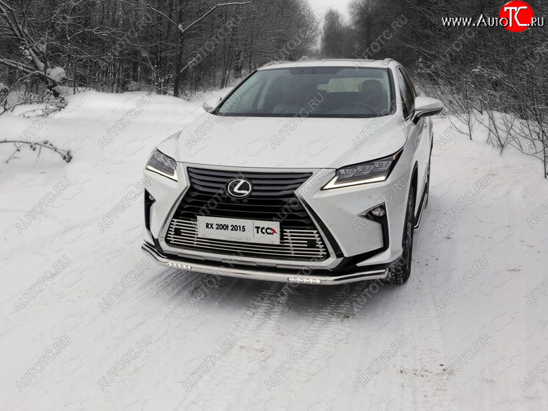 6 249 р. Рамка гос. номера ТСС Тюнинг Lexus RX 200T AL20 дорестайлинг (2015-2017) (нержавейка)  с доставкой в г. Тамбов