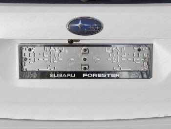 Рамка гос. номера ТСС Тюнинг Subaru Forester SK/S14 дорестайлинг (2018-2021) ()