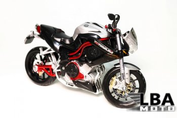 Модель мотоцикла Benelli Tornado Naked Tre160 Серого цвета масштаб 112  пм-00002234
