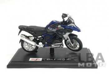 Модель мотоцикла BMW R1200GS Сине-Черного цвета масштаб 118  пм-00016573