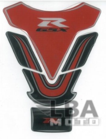 Наклейка на бак для мотоцикла Suzuki GSX-R Красно-Черная  пм-00017127