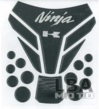 Наклейка на бак для мотоцикла Kawasaki Ninja Под Карбон 2  пм-00017150