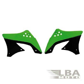 Обтекатели радиатора R-Tech Kawasaki KX450F 09-11 (R-CVKXFVENR49) зеленыечерные  r-cvkxfvenr49