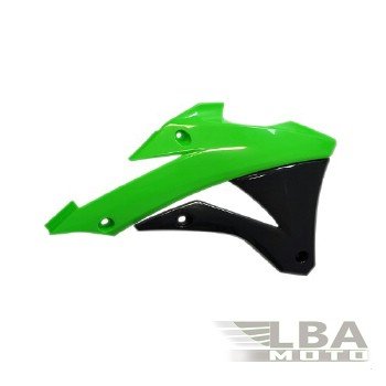 Обтекатели радиатора R-Tech Kawasaki KX85 14-17, KX100 14-17 (R-CVKX0VENR14) зеленыечерные  r-cvkx0venr14