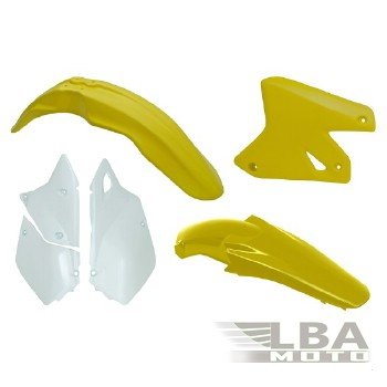Комплект пластика R-Tech Suzuki DRZ400 00-09 (R-KITDRZ-OEM-411) желтыйбелый  r-kitdrz-oem-411