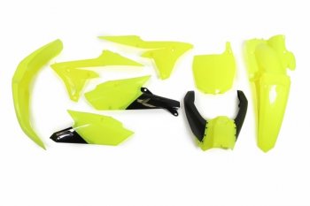 Комплект пластика R-Tech Yamaha YZ250F 14-18, YZ450F 14-17 (R-KITYZF-GF0-614) неоновый желтыйчерный  r-kityzf-gf0-614