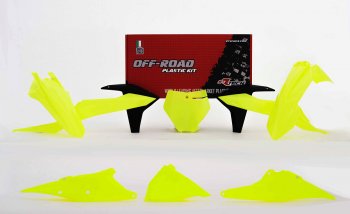 Комплект пластика R-Tech KTM SXSX-FXCXC-F 2019 (R-KITKTM-GF0-599) неоновый желтый  r-kitktm-gf0-599
