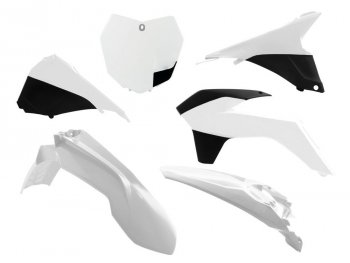 Комплект пластика R-Tech KTM SXSXF 125150250350450 13-15 (R-KITKTM-BN0-512) Бело-Черный  r-kitktm-bn0-512