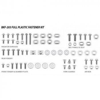 Набор болтов для пластика ACCEL Yamaha YZ250F 14-18 YZ450F 14-17  bkf-203