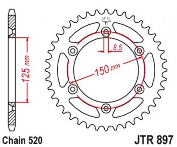 Звезда цепного привода JTR897 50  jtr897.50