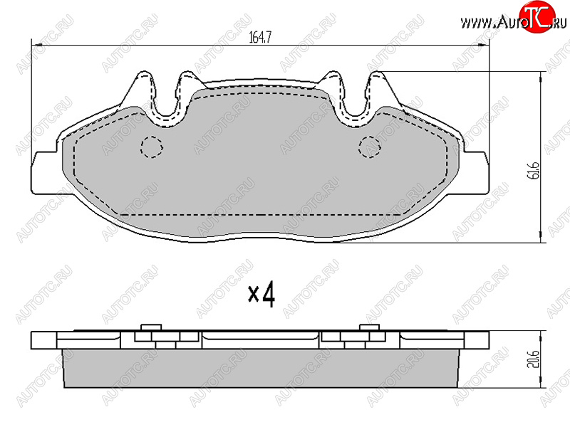 1 369 р. Колодки тормозные перед FR-FL SAT Mercedes-Benz Vito W639 дорестайлинг (2003-2010)  с доставкой в г. Тамбов