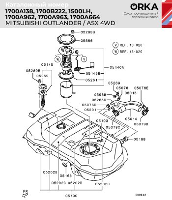 23 449 р. Топливный бак стальной (антикоррозия)  Peugeot 4007 (2007-2012)  с доставкой в г. Тамбов. Увеличить фотографию 15