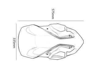 9 249 р. Ветровое стекло для мотоцикла Honda CRF1000L 16-17 КитайскиеЗапчасти пм-00016959  с доставкой в г. Тамбов. Увеличить фотографию 3