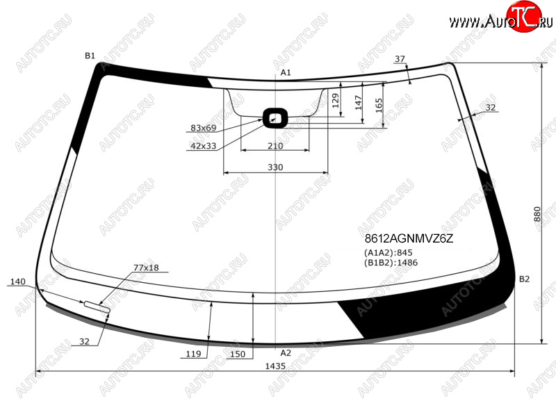 8 199 р. Стекло лобовое (Датчик дождя Молдинг для Российского рынка) FUYAO  Volkswagen Jetta  A6 (2011-2018) седан дорестайлинг, седан рестайлинг  с доставкой в г. Тамбов