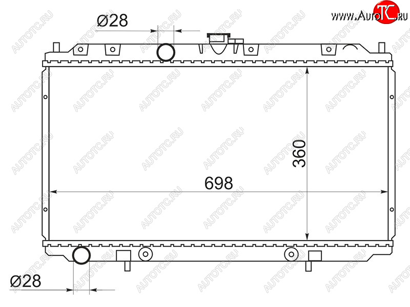 5 199 р. Радиатор SAT  Nissan Bluebird Sylphy  седан - Primera ( 3 седан,  3 универсал)  с доставкой в г. Тамбов