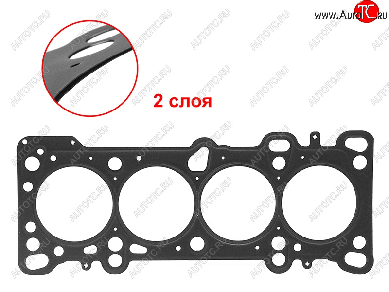 1 079 р. Прокладка ГБЦ S6D 1,6 металл DYG  KIA Rio  1 DC - Spectra  с доставкой в г. Тамбов