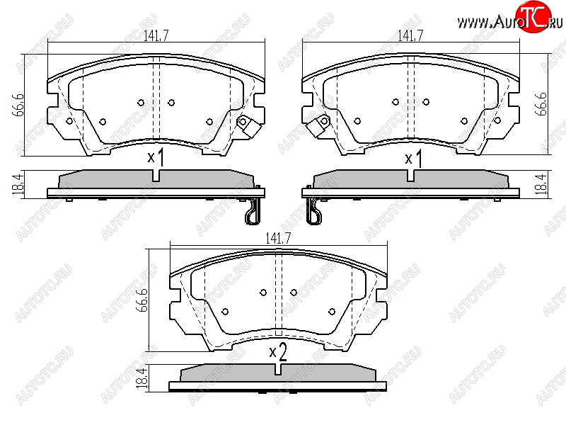 1 259 р. Колодки тормозные перед FR-FL SAT  Opel Astra  J (2009-2017) универсал дорестайлинг, хэтчбек 5 дв. дорестайлинг, седан рестайлинг, универсал рестайлинг, хэтчбек 5 дв.  рестайлинг  с доставкой в г. Тамбов