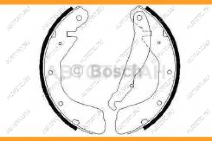 1 679 р. Колодки тормозные задние барабанные (4шт.) BOSCH Opel Astra F седан рестайлинг (1994-1998)  с доставкой в г. Тамбов