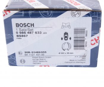 2 459 р. Колодки тормозные задние барабанные (4шт.) BOSCH Ford Focus 2  седан дорестайлинг (2004-2008)  с доставкой в г. Тамбов. Увеличить фотографию 4