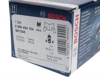 2 099 р. Колодки тормозные задние (4шт.) BOSCH Toyota Camry XV40 рестайлинг (2009-2011)  с доставкой в г. Тамбов. Увеличить фотографию 3