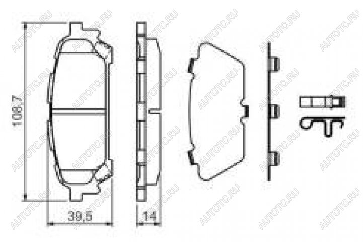 2 899 р. Колодки тормозные задние (4шт.) BOSCH Subaru Forester SG дорестайлинг (2002-2005)  с доставкой в г. Тамбов