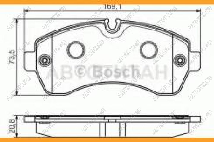 4 399 р. Колодки тормозные передние (4шт.) BOSCH Mercedes-Benz Sprinter W905 рестайлинг (2000-2006)  с доставкой в г. Тамбов