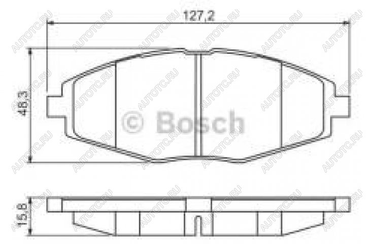 1 149 р. Колодки тормозные передние (4шт.) BOSCH Chevrolet Lanos T100 седан (2002-2017)  с доставкой в г. Тамбов