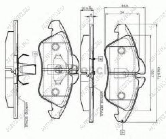 2 799 р. Колодки тормозные передние (4шт.) BOSCH Mercedes-Benz Sprinter W901 (1995-2000)  с доставкой в г. Тамбов