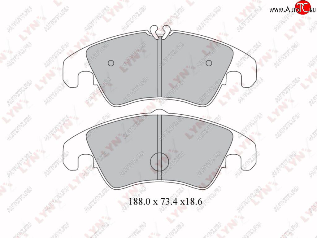 3 479 р. Колодки тормозные передние(4шт.) LYNX Audi A4 B5 8D5 универсал 1-ый рестайлинг (1996-1998)  с доставкой в г. Тамбов