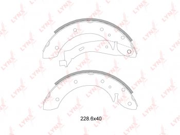 Колодки тормозные задние барабанные(4шт.) LYNX CITROEN Berlingo B9 дорестайлинг (2008-2016)