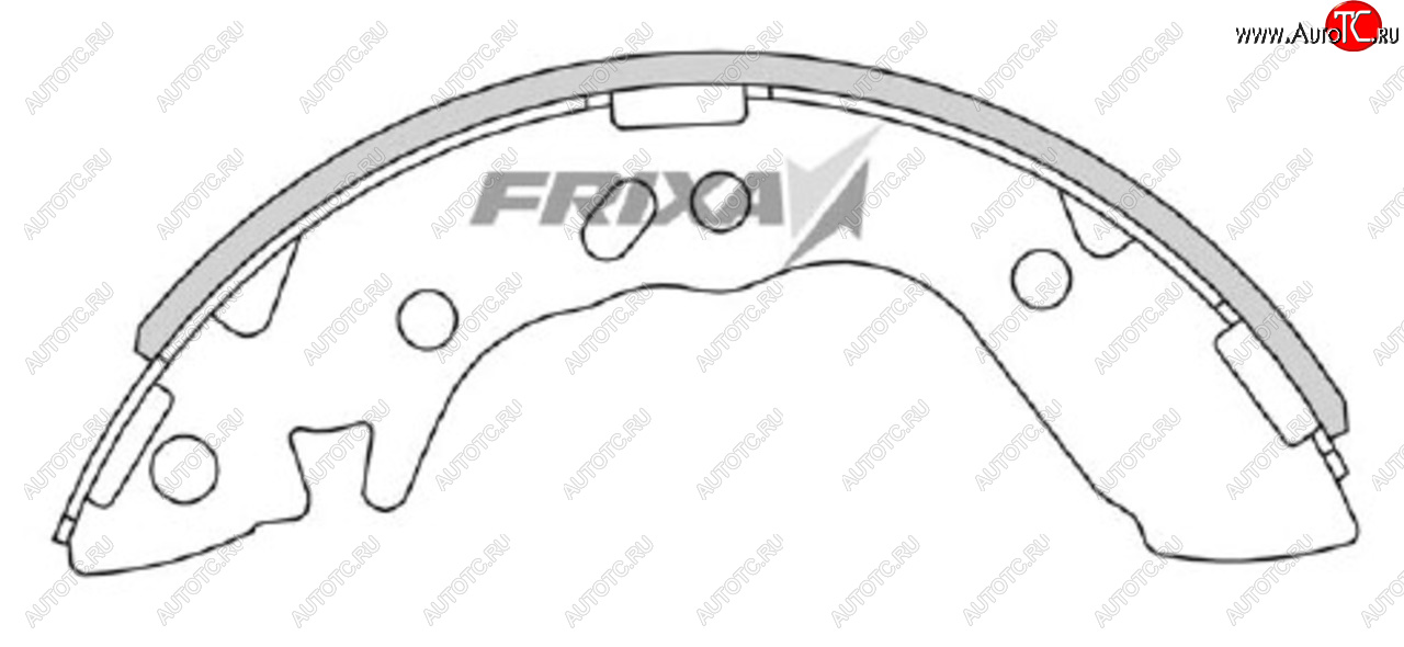 1 299 р. Колодки тормозные задние барабанные (4шт.) HANKOOK FRIXA Hyundai Accent седан ТагАЗ (2001-2012)  с доставкой в г. Тамбов