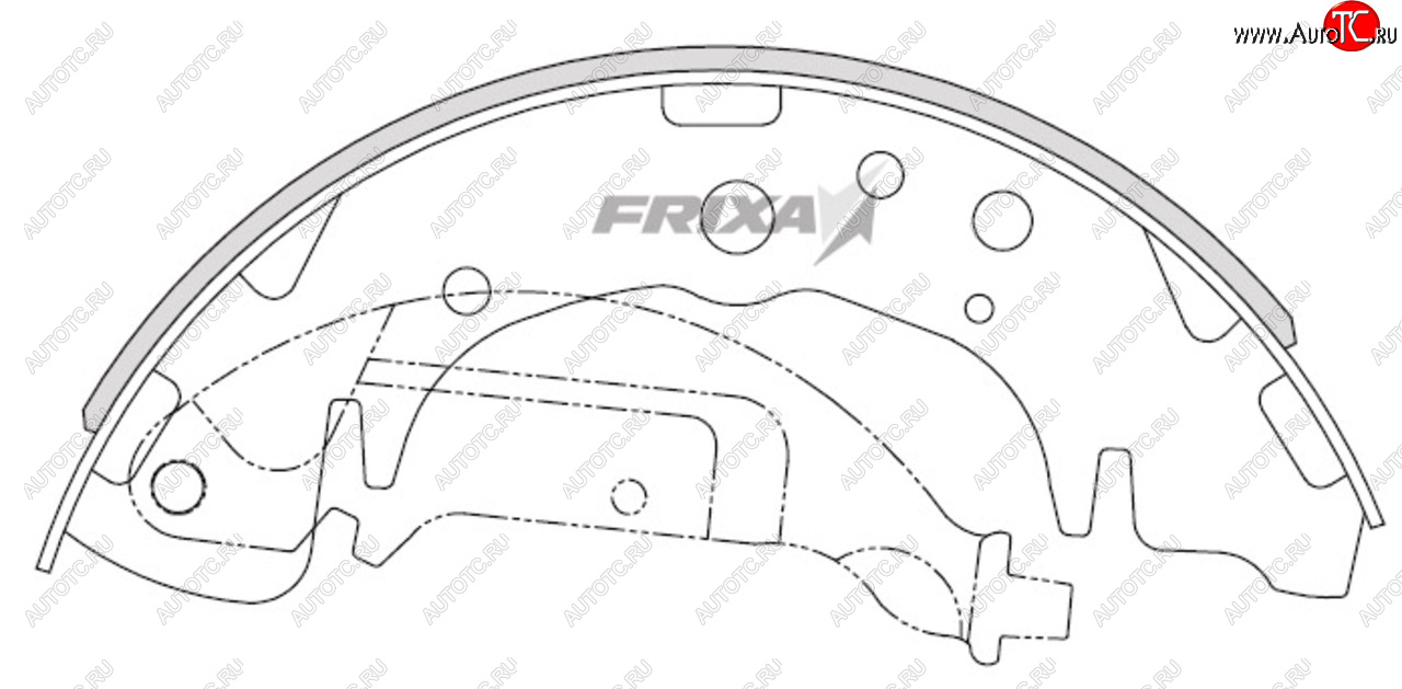 1 339 р. Колодки тормозные задние барабанные (4шт.) HANKOOK FRIXA KIA Carnival VQ минивэн рестайлинг (2010-2014)  с доставкой в г. Тамбов