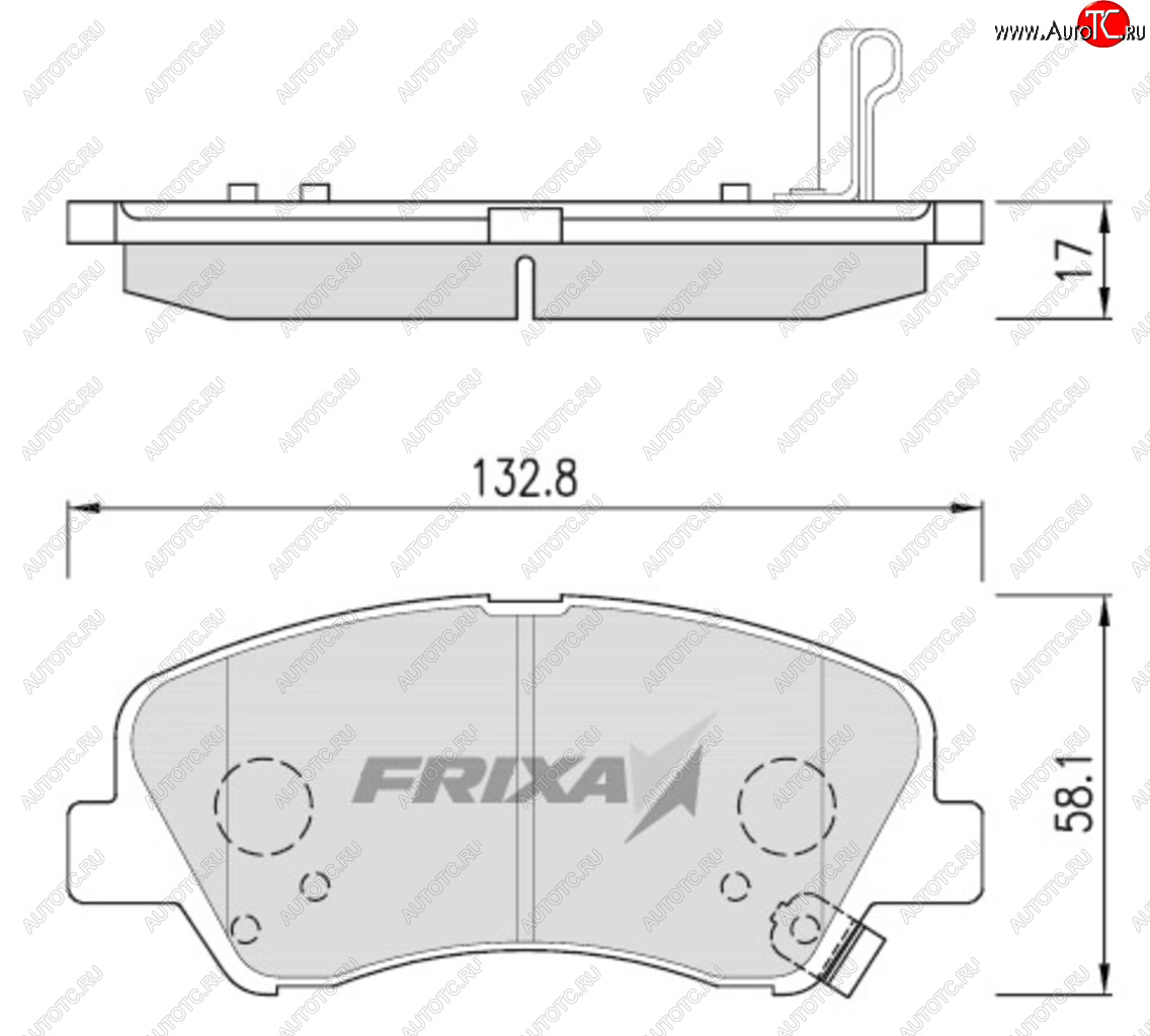 1 299 р. Колодки тормозные передние (4шт.) HANKOOK FRIXA Hyundai Solaris RBr седан дорестайлинг (2010-2014)  с доставкой в г. Тамбов