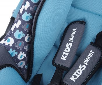 4 499 р. Автокресло детское 0-13кг (0+) 0-1.5лет лазурные слоны Luna SG321 KIDS PLANET SIGER kres2559  с доставкой в г. Тамбов. Увеличить фотографию 4