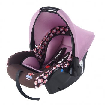 4 499 р. Автокресло детское 0-13кг (0+) 0-1.5лет розовые совы Luna SG321 KIDS PLANET SIGER kres2560  с доставкой в г. Тамбов. Увеличить фотографию 3