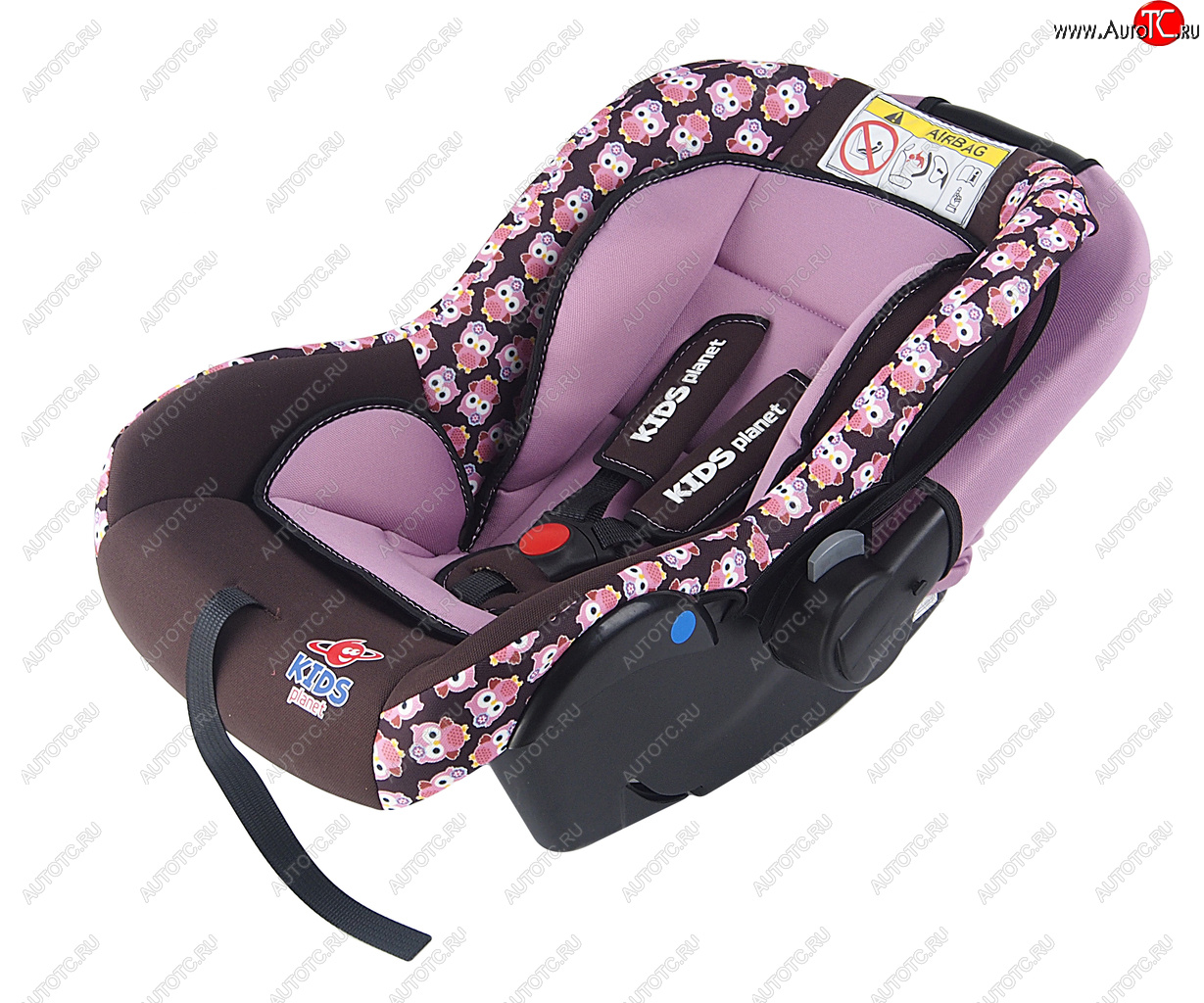 4 499 р. Автокресло детское 0-13кг (0+) 0-1.5лет розовые совы Luna SG321 KIDS PLANET SIGER kres2560  с доставкой в г. Тамбов