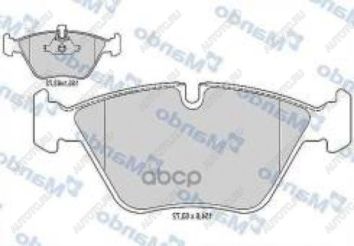 2 599 р. Колодки тормозные передние (4шт.) MANDO BMW 5 серия E60 седан дорестайлинг (2003-2007)  с доставкой в г. Тамбов