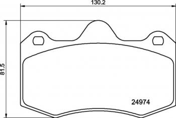 Колодки тормозные передние (4шт.) MINTEX Seat Ibiza 6J,6P хэтчбэк 5 дв.  рестайлинг (2012-2016)